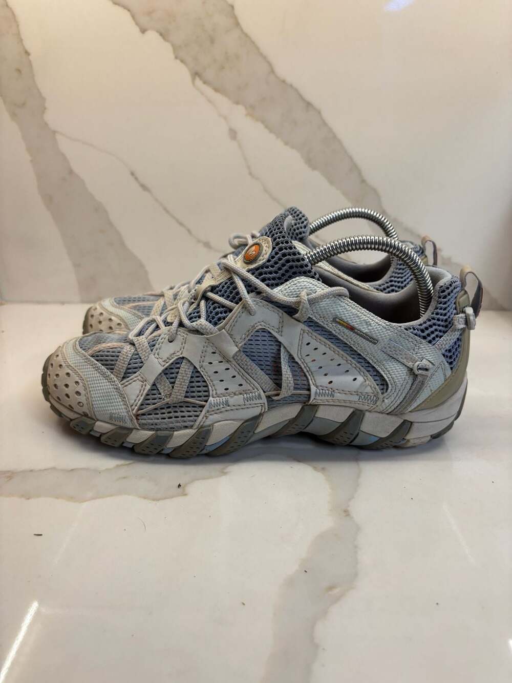 Merrell Continuum Vibram Ultra Sport Blue Mesh Leather Shoes Women's US 10